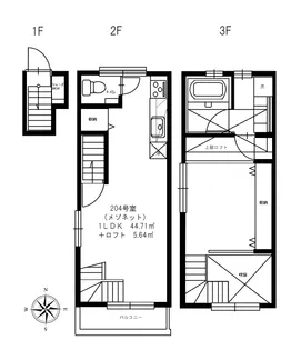 サン・オーオカ【2階】の間取り