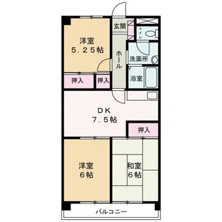 インコート影山【3階】の間取り