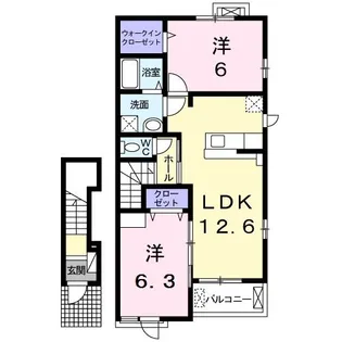 すいせん【2階】の間取り