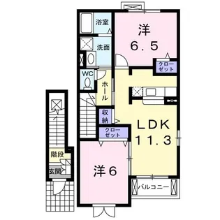 グランド-ルET H【2階】の間取り