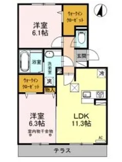 匠乃館 B【1階】の間取り