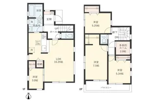埼玉県川越市かすみ野3【一戸建】の間取り