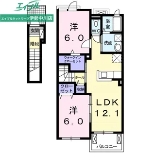 サニーハイツSEINAI IV【2階】の間取り