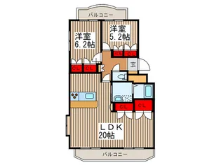 BAN.【2階】の間取り