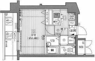 東京都世田谷区駒沢4【マンション】の間取り