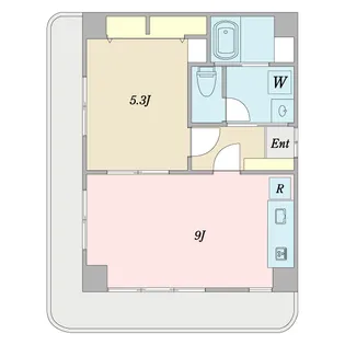 カーサ湊町【4階】の間取り