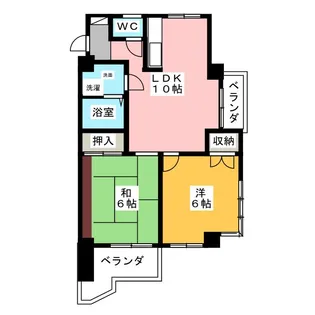 ジョイフル潮見【5階】の間取り