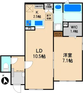 Persimmon Tree【1階】の間取り