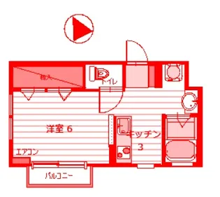 サンフォニー三ツ沢【2階】の間取り