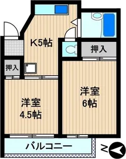 ロックヒルズ10【5階】の間取り