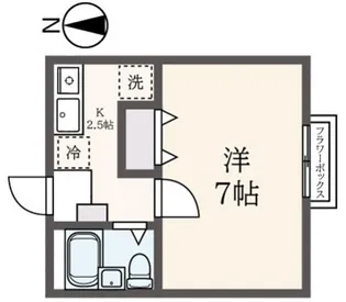 グリーンタウン成城【1階】の間取り