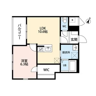 レデス東青山【4階】の間取り