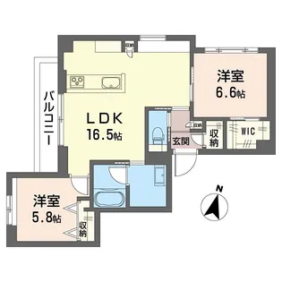 リシャール【3階】の間取り