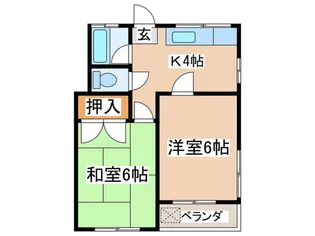 高田コ-ポ【2階】の間取り