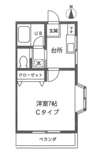 マイルーム玉川 III【2階】の間取り