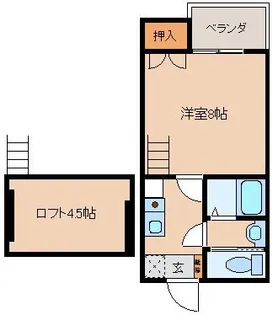 ルーブルAOKI【2階】の間取り