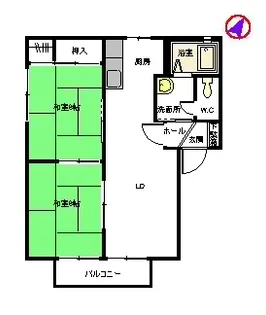 フォーレス向日葵【2階】の間取り