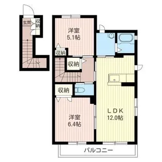 ステラ E【2階】の間取り