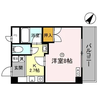 リバーハイツ光陽【1階】の間取り