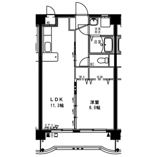 コンフォール大橋【3階】の間取り