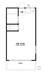 クレインハイツ【1階】の間取り