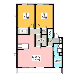 Port west 雅II【1階】の間取り