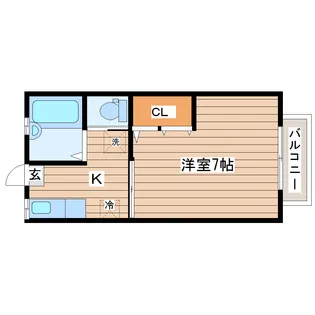 ガーラアネックス【2階】の間取り