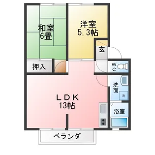 サンビレッジ三好ヶ丘 G【2階】の間取り