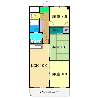 レジデンツアハト【3階】の間取り