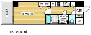 プレサンスみなと元町駅前【6階】の間取り
