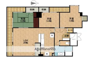 ダイヤパレス山下【3階】の間取り
