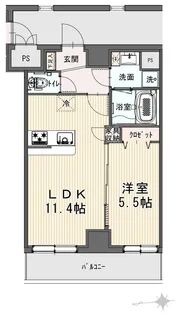 東亜レジデンス【2階】の間取り