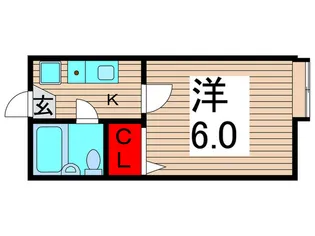 カセミア綾瀬【1階】の間取り