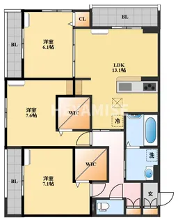 アリビオ【2階】の間取り