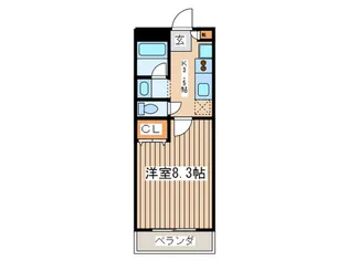 ラ・メゾン・プラージュ【2階】の間取り