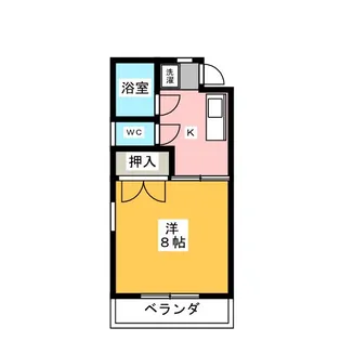 エントピア畔柳【2階】の間取り