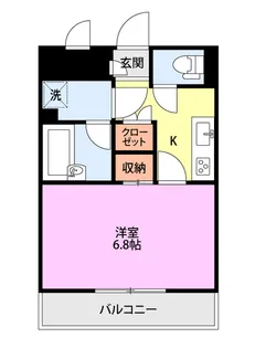 ファーストクラス大学南【3階】の間取り
