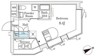 コージーコート四谷坂町【4階】の間取り