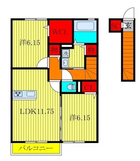 フェニックス【2階】の間取り