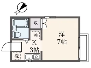 メーゾン四谷【1階】の間取り