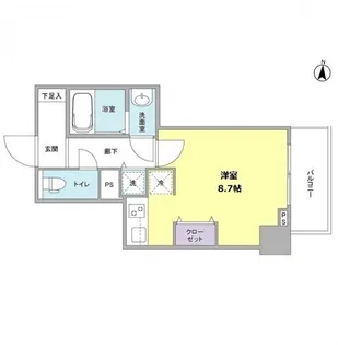 プラシードテラス森下【3階】の間取り