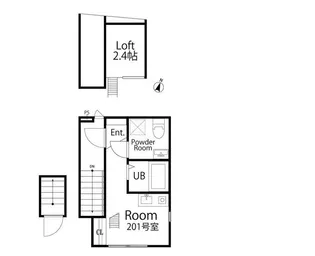 Lani’ ekahi田園調布【2階】の間取り