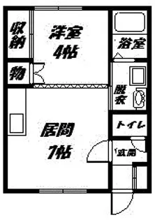 アルファコート【1階】の間取り
