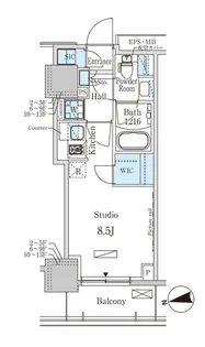 パークアクシス赤塚【6階】の間取り
