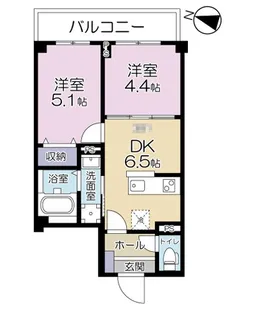 A.FLATII【3階】の間取り