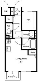 レガリア東中野レジデンスEAST【3階】の間取り