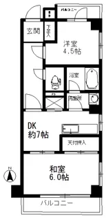 ライオンズマンション西落合【4階】の間取り