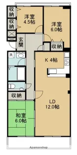 パークヒルつくば吾妻3ー【2階】の間取り