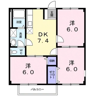 マツモトハイツ【2階】の間取り