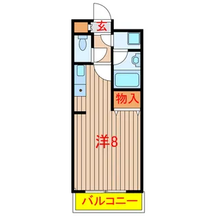 後関マンションII【3階】の間取り